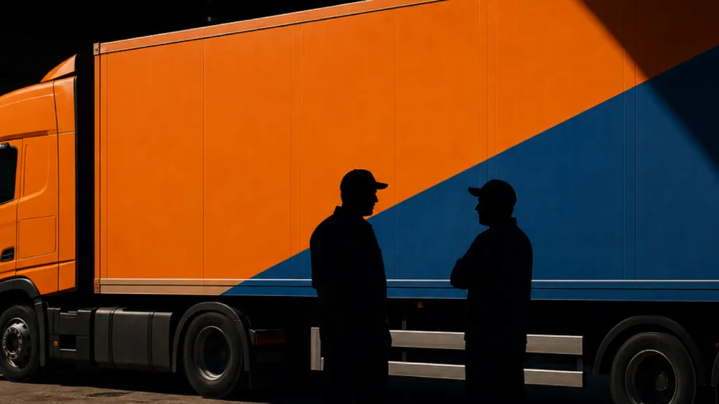 Bulk turbocharger order discussion beside UPAPSI delivery truck