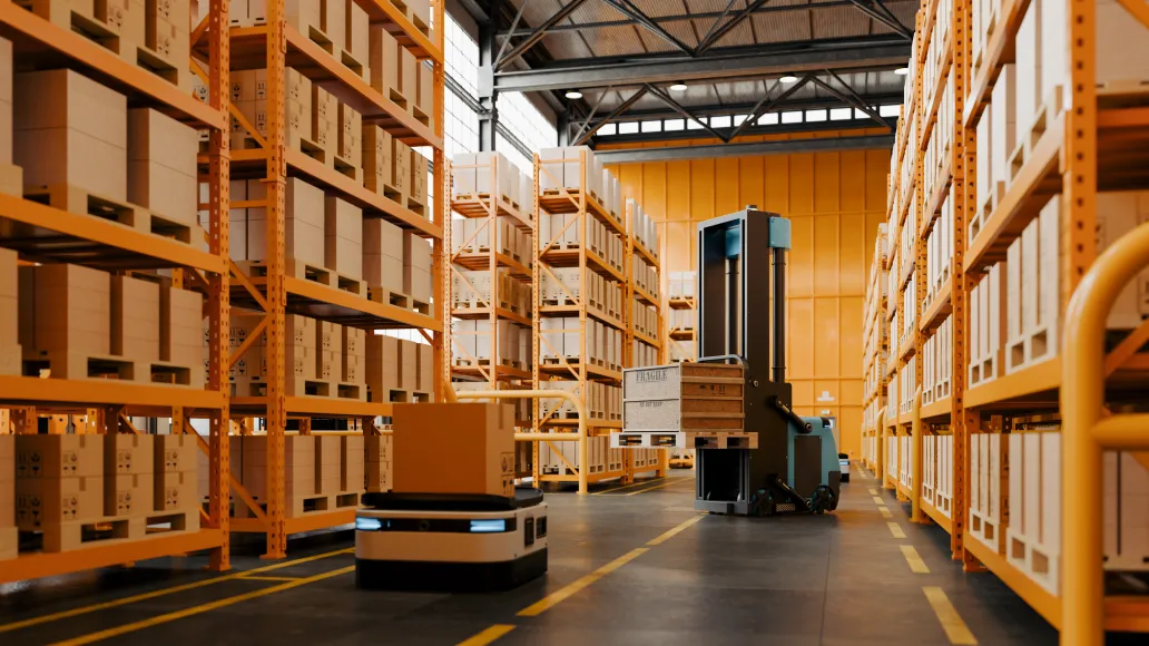 UPAPSI warehouse with white label turbocharger packaging on racks