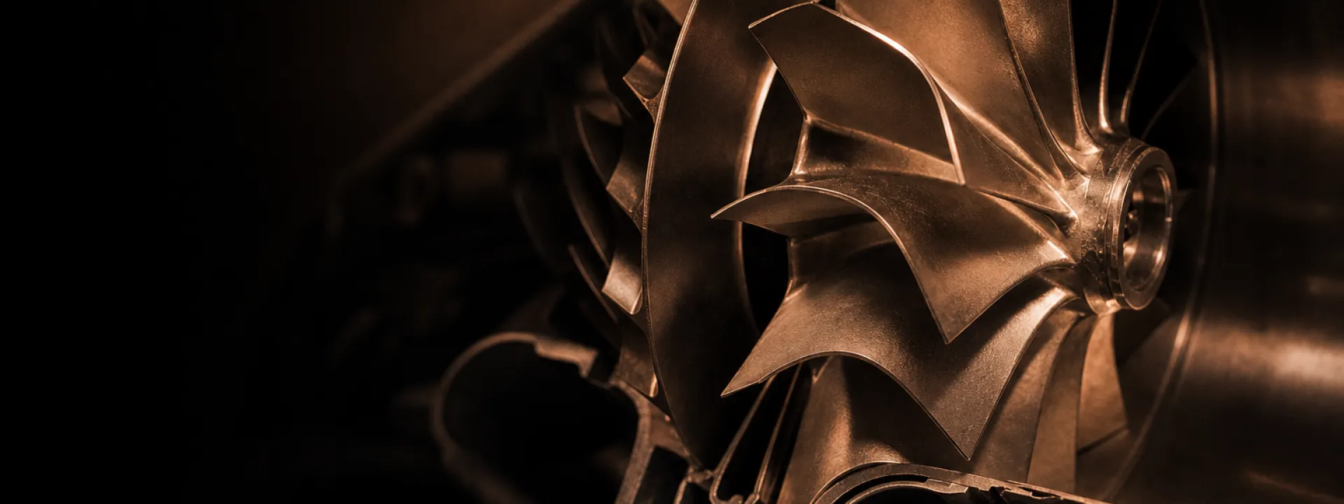 Close-up of UPAPSI turbocharger impeller
